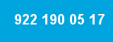 922 190 05 17